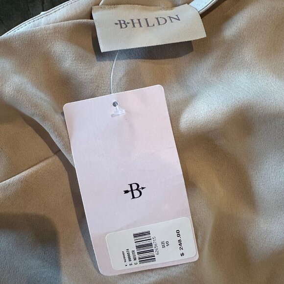 BHLDN Dylan One-Shoulder Satin Side-Slit Gown - Picture 6 of 6